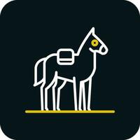 diseño de icono de vector de caballo