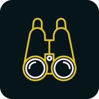 Binoculars Vector Icon Design