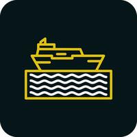 diseño de icono de vector de crucero