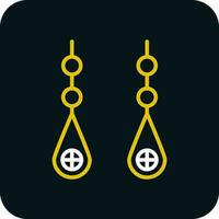 Earring Vector Icon Design