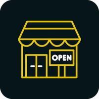 Opening shop Vector Icon Design