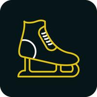 Ice skating Vector Icon Design