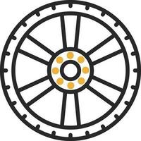 Alloy wheel Vector Icon Design