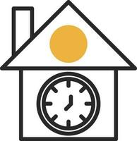 diseño de icono de vector de reloj de cuco