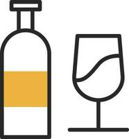 Wine bottle Vector Icon Design