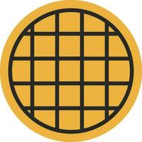 Waffle Vector Icon Design