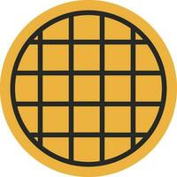 Waffle Vector Icon Design