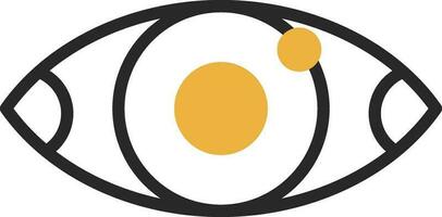 diseño de icono de vector de ojos rojos