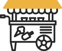 Ice cream cart Vector Icon Design