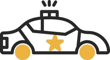 diseño de icono de vector de coche de policía