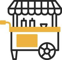 Food cart Vector Icon Design