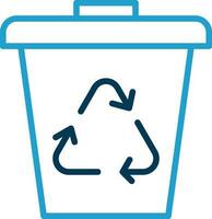 Waste bin Vector Icon Design