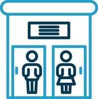 Public toilet Vector Icon Design