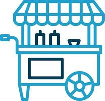 Food cart Vector Icon Design