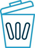 Trash can Vector Icon Design