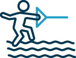 Water ski Vector Icon Design