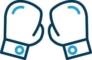 Boxing gloves Vector Icon Design