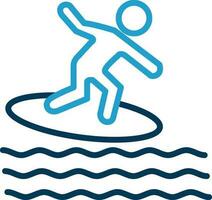 Surfing Vector Icon Design