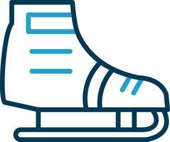 Ice skating Vector Icon Design