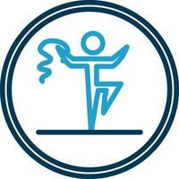 Rythmic gymnastics Vector Icon Design