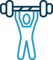 Weightlifting Vector Icon Design