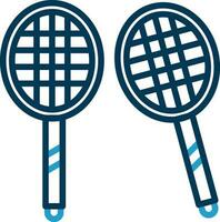 diseño de icono de vector de bádminton