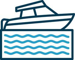 Speed boat Vector Icon Design