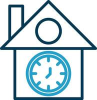 Cuckoo clock Vector Icon Design