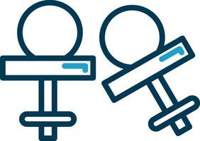 Cufflinks Vector Icon Design