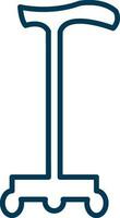 Walking stick Vector Icon Design