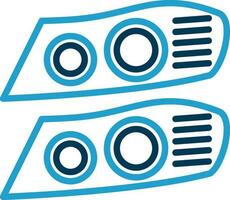 Car lights Vector Icon Design