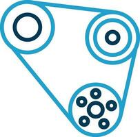 Timing belt Vector Icon Design