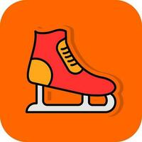 Ice skating Vector Icon Design