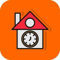 diseño de icono de vector de reloj de cuco