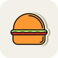 diseño de icono de vector de hamburguesa