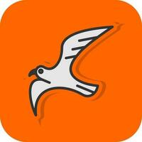 Seagull Vector Icon Design