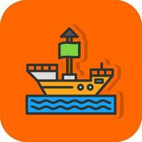 Pirate ship Vector Icon Design