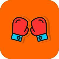 Boxing gloves Vector Icon Design