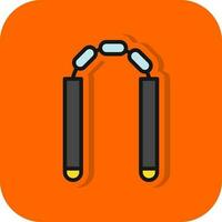 nunchaku vector icono diseño