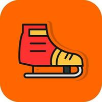 Ice skating Vector Icon Design