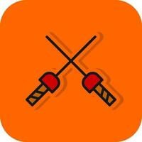 Fencing Vector Icon Design