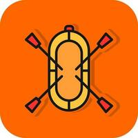 Rafting Vector Icon Design
