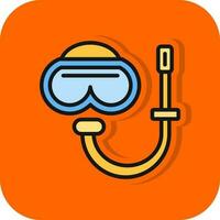 Snorkel gear Vector Icon Design