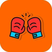 Boxing gloves Vector Icon Design