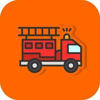 Firetruck Vector Icon Design