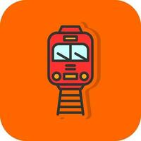 Tram Vector Icon Design