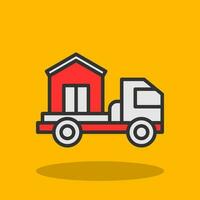 Delivery truck Vector Icon Design