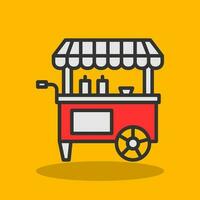 Food cart Vector Icon Design