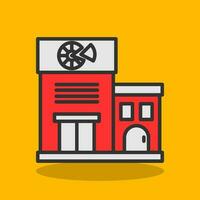 Pizza shop Vector Icon Design