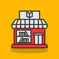 diseño de icono de vector de tienda de libros